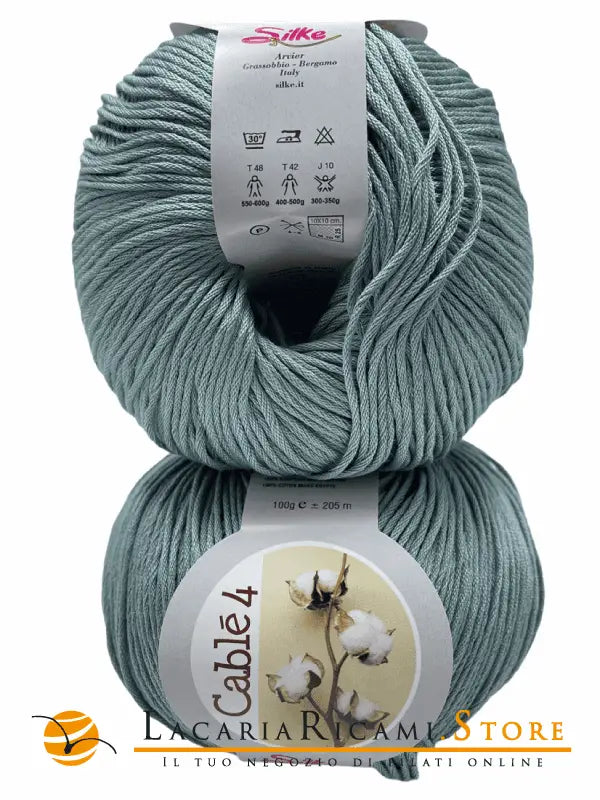 Cotone Cablé 4 - Silke - 965 - VERDE SALVIA - LacariaRicami.Store