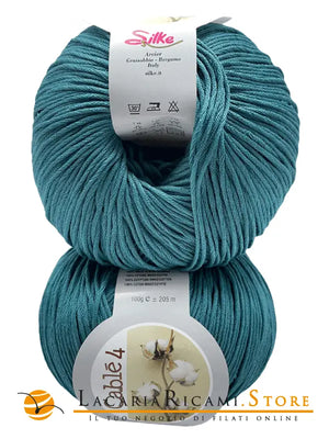 Cotone Cablé 4 - Silke - 970 - PETROLIO - LacariaRicami.Store