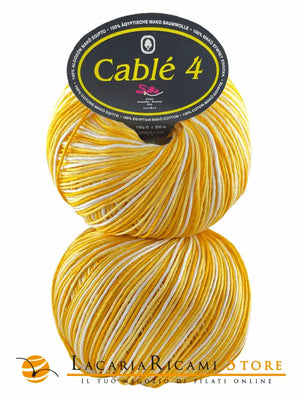 Cotone Cablé 4 Sfumato - Silke - 813 - GIALLO SFUMATO - LacariaRicami.Store
