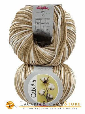 Cotone Cablé 4 Sfumato - Silke - 814 - MARRONE SFUMATO - LacariaRicami.Store