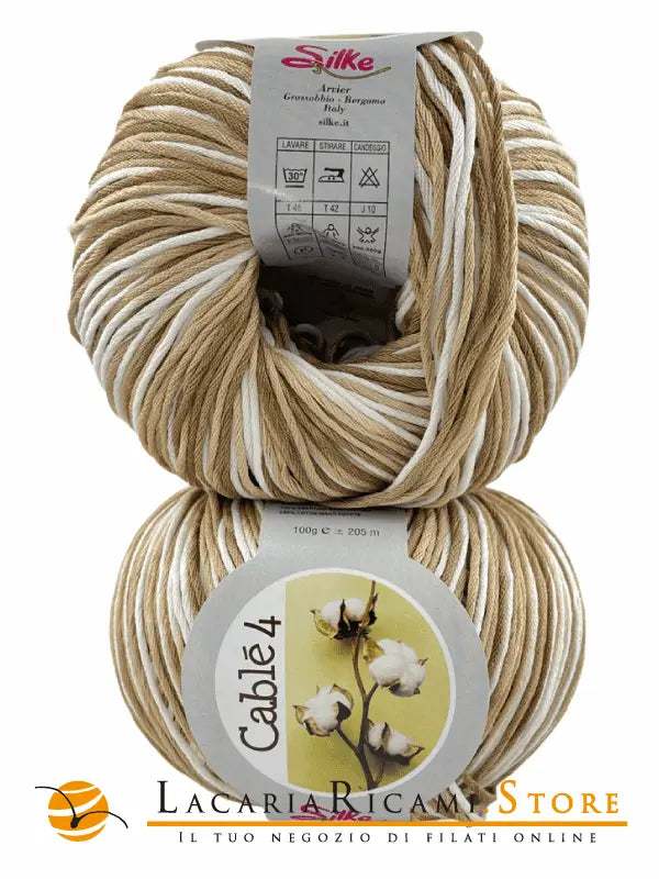Cotone Cablé 4 Sfumato - Silke - 814 - MARRONE SFUMATO - LacariaRicami.Store