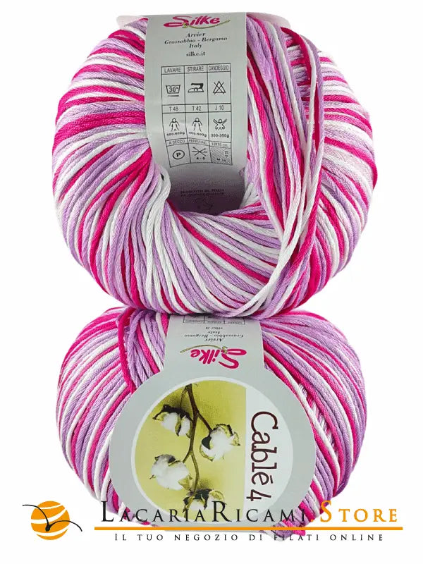 Cotone Cablé 4 Sfumato - Silke - 816 - ROSA SFUMATO - LacariaRicami.Store