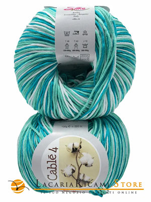 Cotone Cablé 4 Sfumato - Silke - 818 - TIFFANY SFUMATO - LacariaRicami.Store
