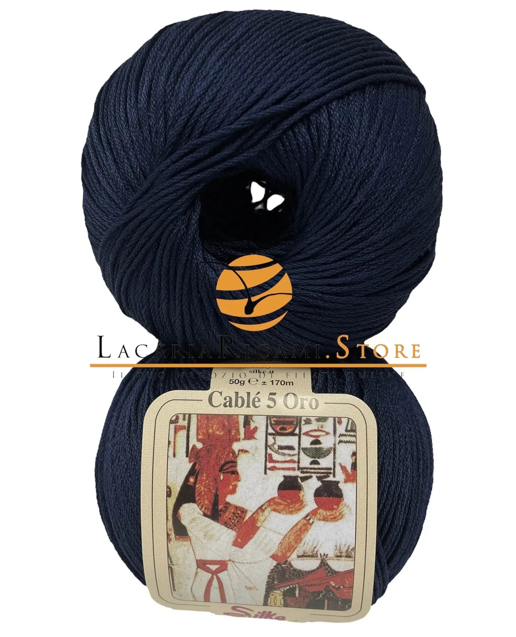 Cotone CABLE' 5 ORO - Silke - 03 - BLU - LacariaRicami.Store