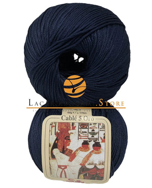 Cotone CABLE' 5 ORO - Silke - 03 - BLU - LacariaRicami.Store