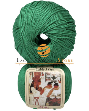 Cotone CABLE' 5 ORO - Silke - 06 - VERDE SMERALDO - LacariaRicami.Store