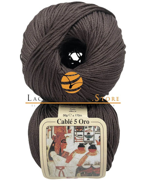 Cotone CABLE' 5 ORO - Silke - 115 - MORO - LacariaRicami.Store
