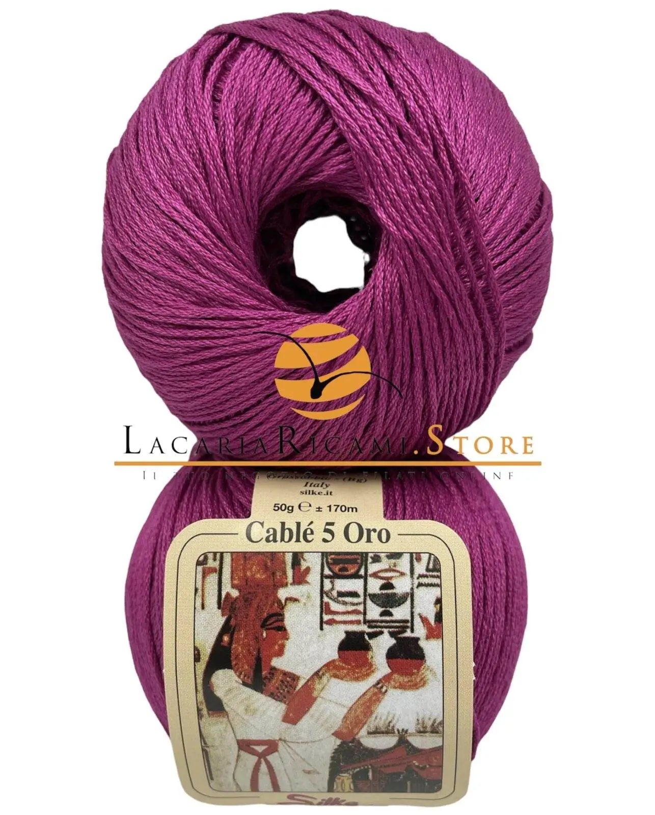 Cotone CABLE' 5 ORO - Silke - 13 - OLEANDRO - LacariaRicami.Store