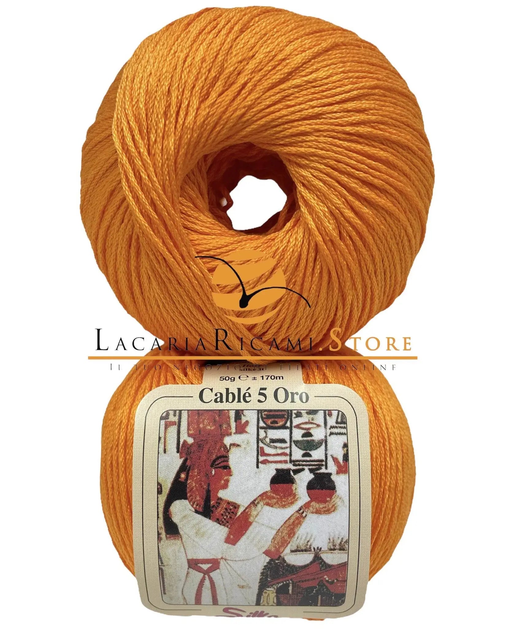 Cotone CABLE' 5 ORO - Silke - 224 - BECCO OCA - LacariaRicami.Store