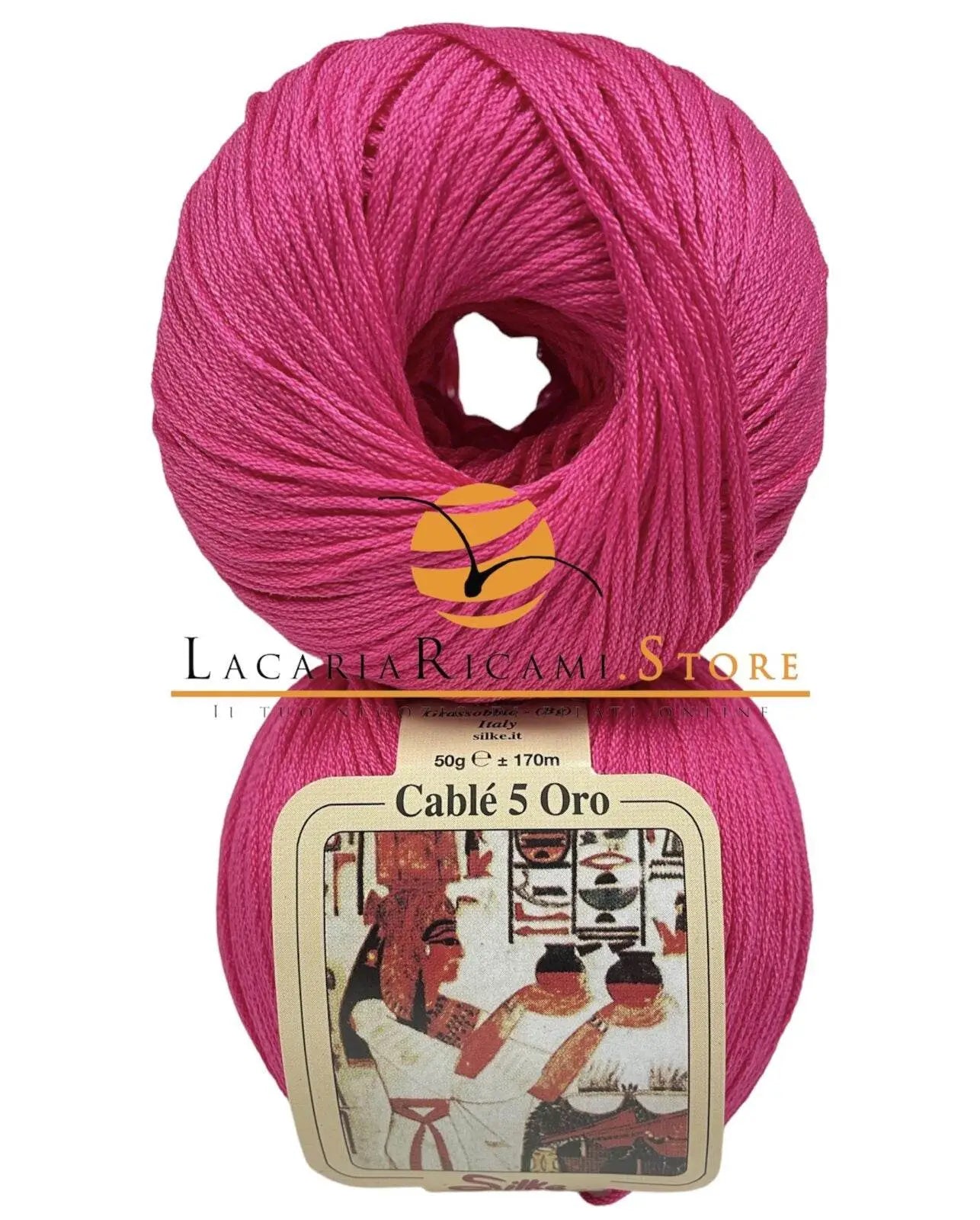 Cotone CABLE' 5 ORO - Silke - 33 - FUCSIA - LacariaRicami.Store