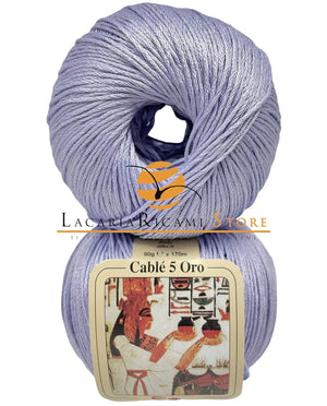 Cotone CABLE' 5 ORO - Silke - 339 - LILLA - LacariaRicami.Store