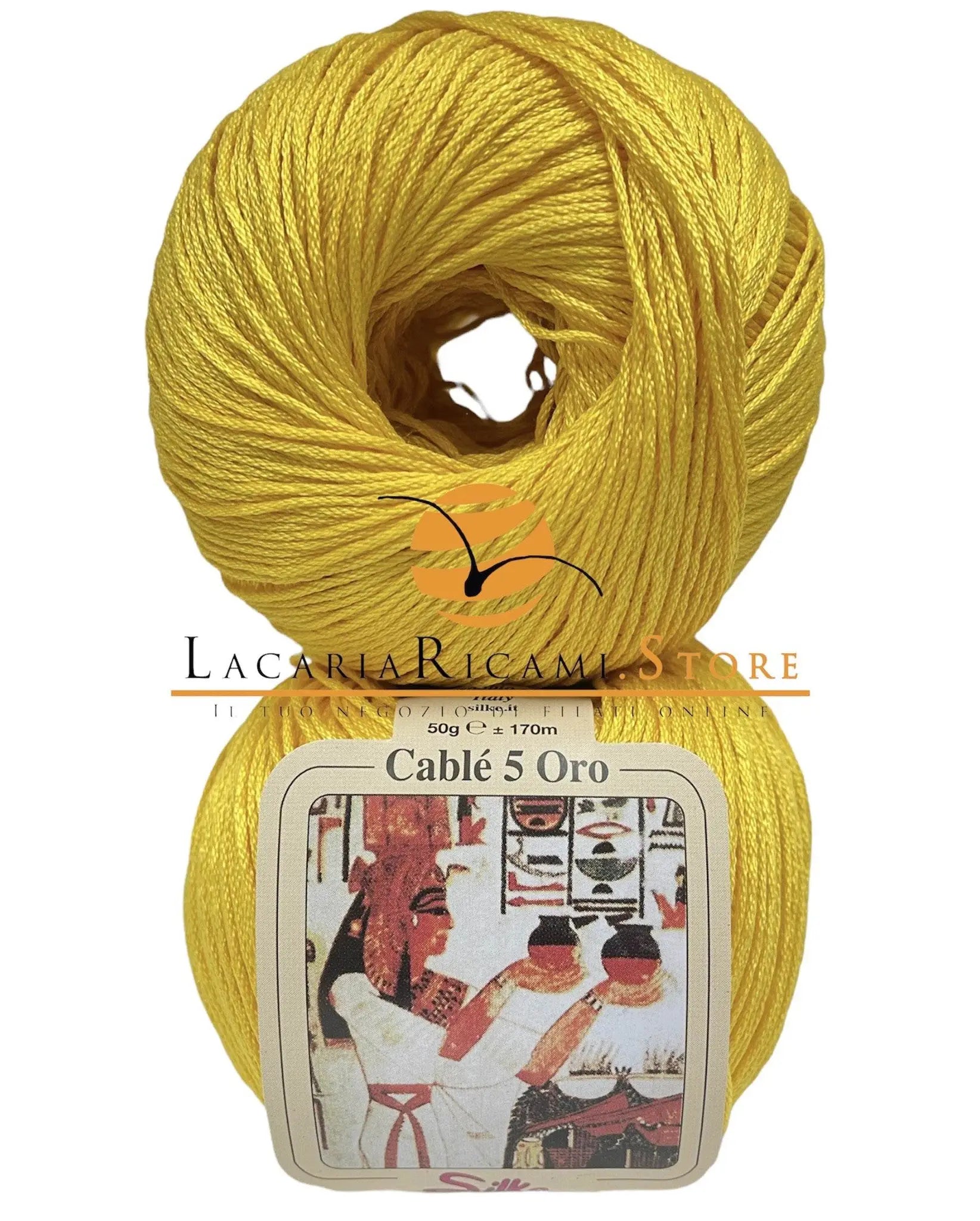 Cotone CABLE' 5 ORO - Silke - 54 - SOLE - LacariaRicami.Store