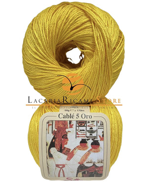 Cotone CABLE' 5 ORO - Silke - 54 - SOLE - LacariaRicami.Store