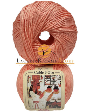 Cotone CABLE' 5 ORO - Silke - 56 - SALMONE - LacariaRicami.Store
