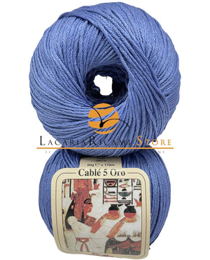 Cotone CABLE' 5 ORO - Silke - 578 - PERVINCA - LacariaRicami.Store