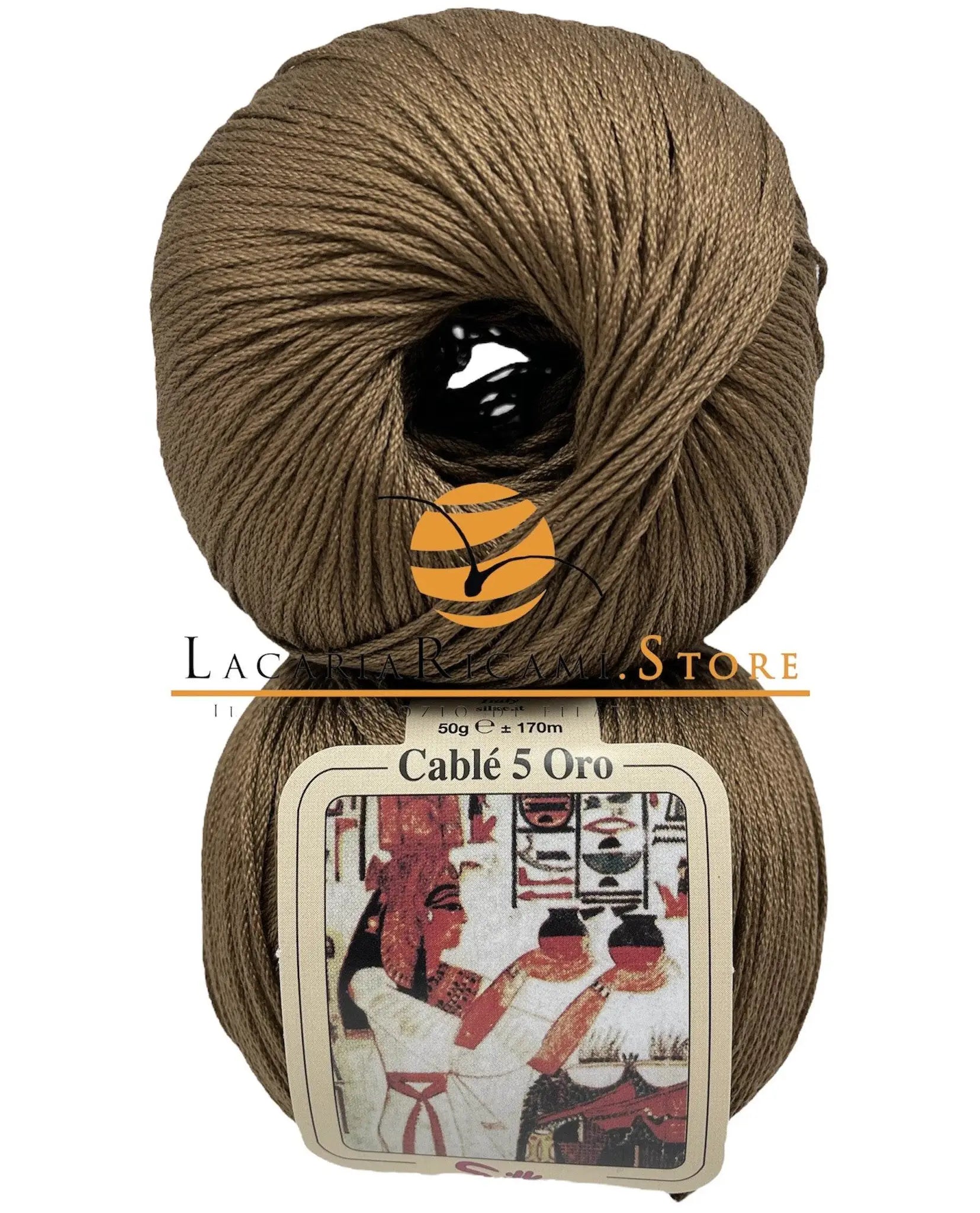 Cotone CABLE' 5 ORO - Silke - 803 - GLACÉ - LacariaRicami.Store
