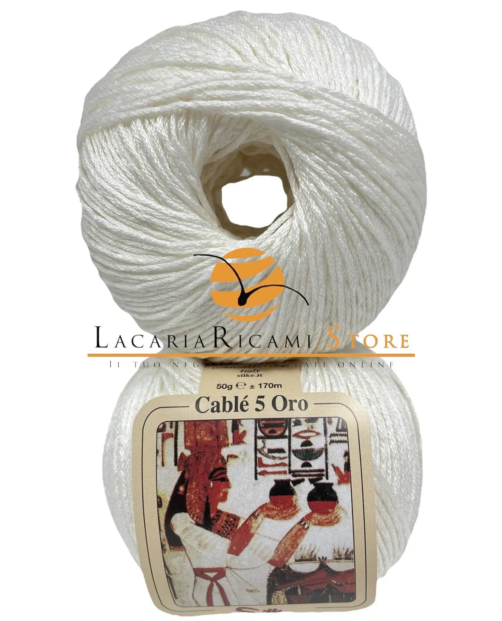 Cotone CABLE' 5 ORO - Silke - 911 - PANNA - LacariaRicami.Store