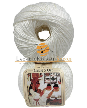 Cotone CABLE' 5 ORO - Silke - 911 - PANNA - LacariaRicami.Store