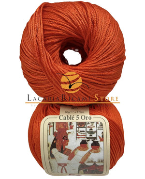 Cotone CABLE' 5 ORO - Silke - 920 - ARAGOSTA - LacariaRicami.Store
