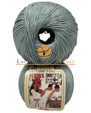 Cotone CABLE' 5 ORO - Silke - 965 - VERDE SALVIA - LacariaRicami.Store