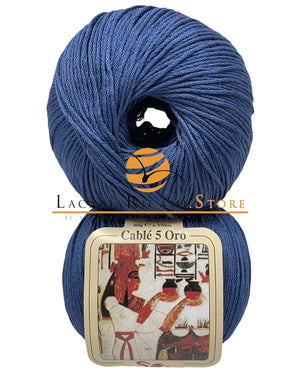 Cotone CABLE' 5 ORO - Silke - 980 - BLU COBALTO - LacariaRicami.Store