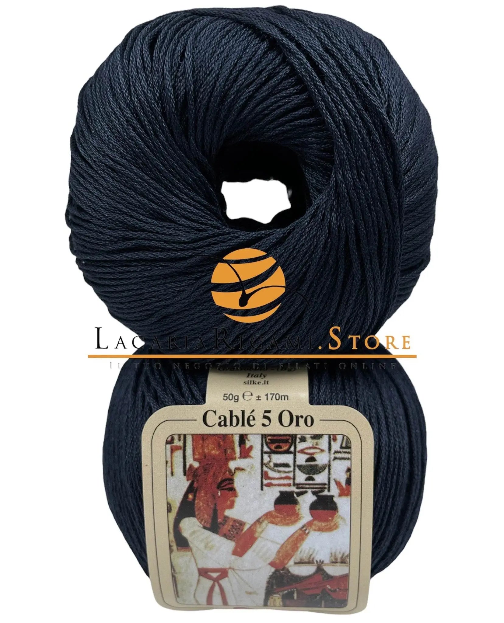 Cotone CABLE' 5 ORO - Silke - 985 - CANNA DI FUCILE - LacariaRicami.Store