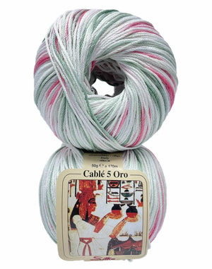 Cotone Cablé 5 Oro Sfumato - Silke - 325 - BIANCO MIX SFUMATO - LacariaRicami.Store