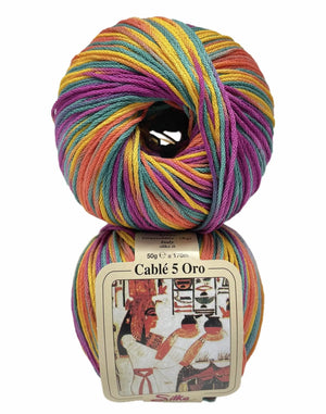 Cotone Cablé 5 Oro Sfumato - Silke - 330 - MIX COLOR SFUMATO - LacariaRicami.Store