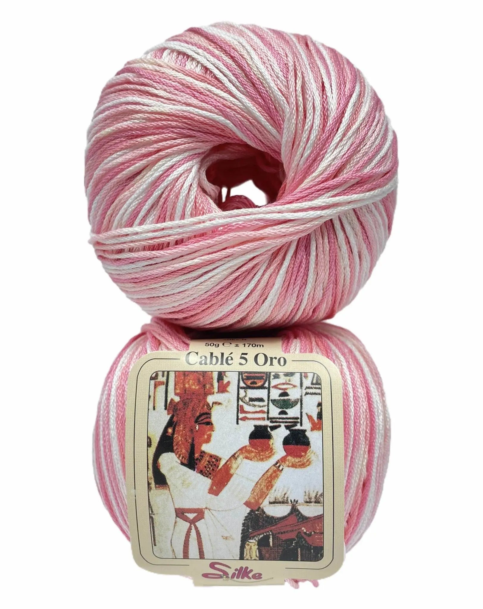 Cotone Cablé 5 Oro Sfumato - Silke - 90 - ROSA SFUMATO - LacariaRicami.Store