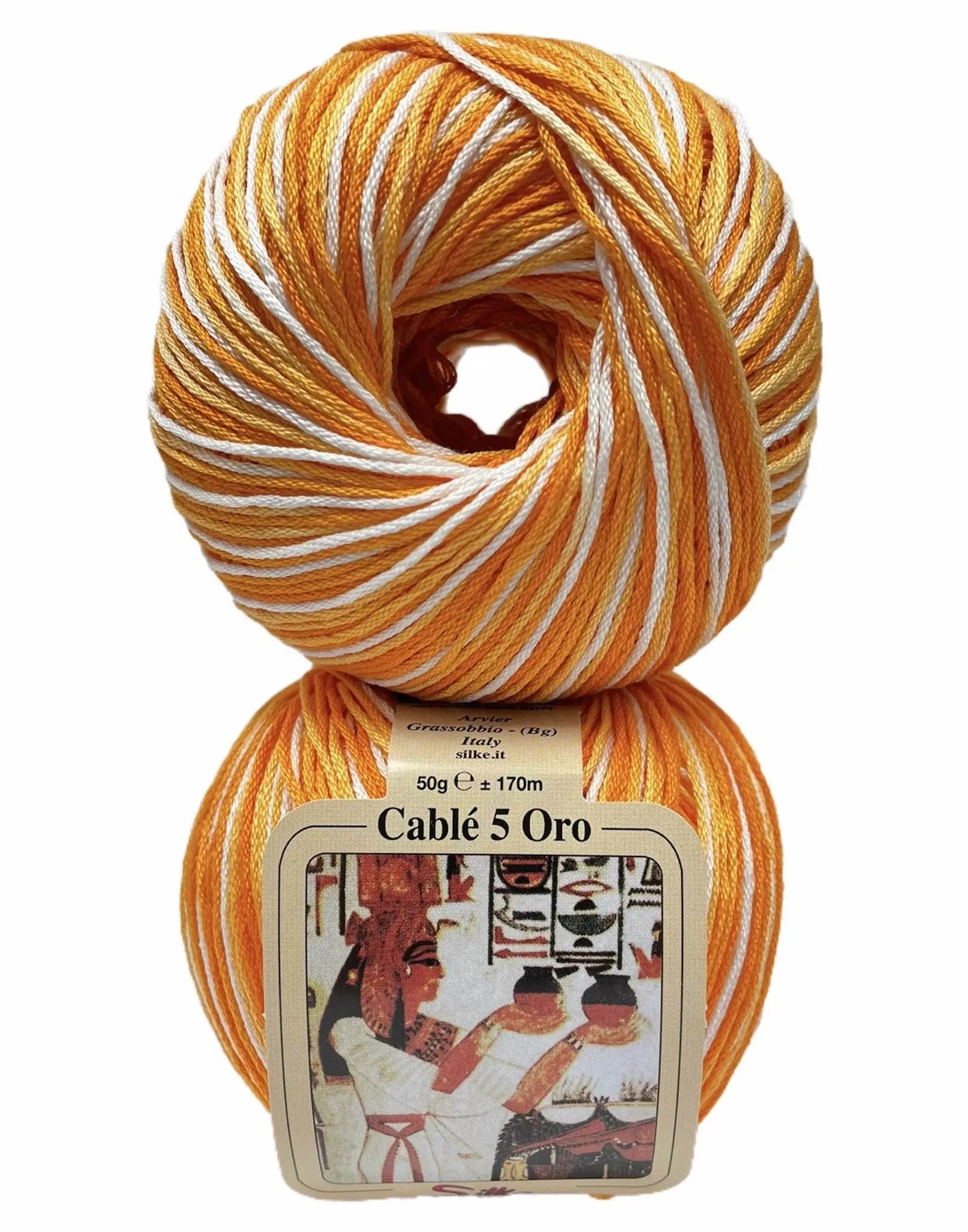 Cotone Cablé 5 Oro Sfumato - Silke - 94 - ARANCIO SFUMATO - LacariaRicami.Store