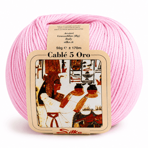 Cotone Cablé 5 ORO - Silke - Colore: 04 - ROSA BABY - by LacariaRicami.Store