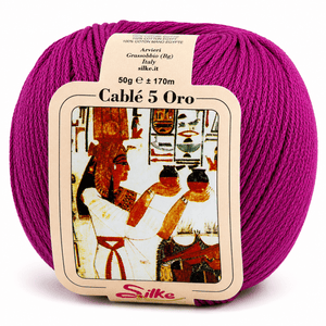 Cotone Cablé 5 ORO - Silke - Colore: 13 - OLEANDRO - by LacariaRicami.Store