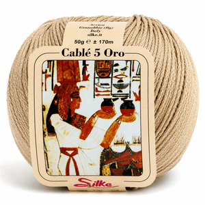 Cotone Cablé 5 ORO - Silke - Colore: 14 - SABBIA - by LacariaRicami.Store