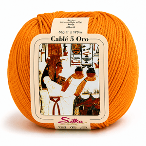 Cotone Cablé 5 ORO - Silke - Colore: 224 - BECCO OCA - by LacariaRicami.Store