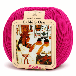 Cotone Cablé 5 ORO - Silke - Colore: 33 - FUCSIA - by LacariaRicami.Store