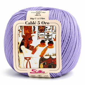 Cotone Cablé 5 ORO - Silke - Colore: 339 - LILLA - by LacariaRicami.Store