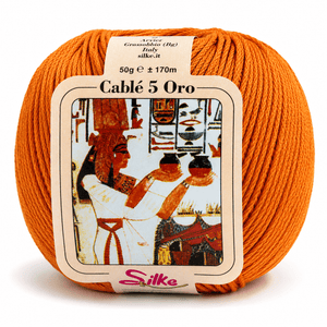 Cotone Cablé 5 ORO - Silke - Colore: 37 - ZUCCA - by LacariaRicami.Store