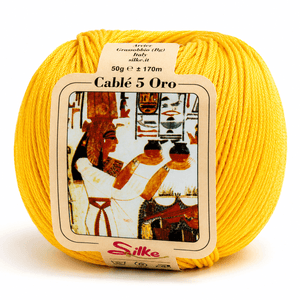 Cotone Cablé 5 ORO - Silke - Colore: 54 - SOLE - by LacariaRicami.Store