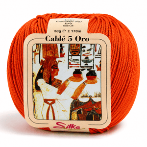 Cotone Cablé 5 ORO - Silke - Colore: 920 - ARAGOSTA - by LacariaRicami.Store
