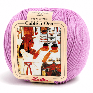 Cotone Cablé 5 ORO - Silke - Colore: 930 - GLICINE - by LacariaRicami.Store