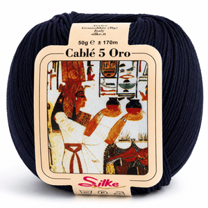 Cotone Cablé 5 ORO - Silke - Colore: 980 - BLU COBALTO - by LacariaRicami.Store