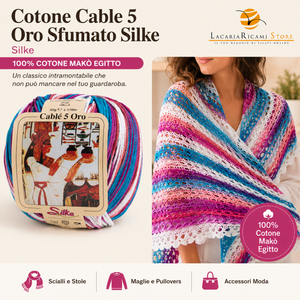 Cotone Cablé 5 Oro Sfumato - Silke - Colore: - by LacariaRicami.Store