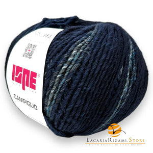 Lana CAMPIGLIO - ISPE - Colore: 105 - BLU-GRIGIO LAMÉ BLU SFUMATO - by LacariaRicami.Store