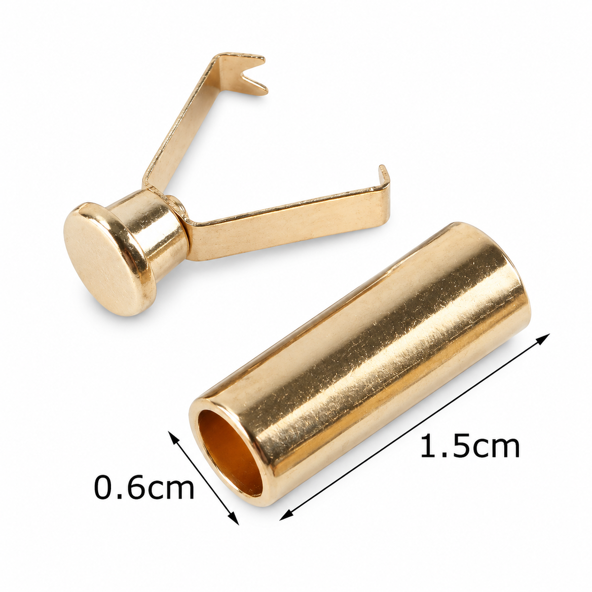 CapiCorda Per Cordoncino - MAF Accessories - Colore: 17590-00 - 0.6X1.5cm - ORO - by LacariaRicami.Store