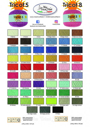 Cotone Tricot 5 - Miss Tricot Filati - - LacariaRicami.Store