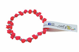 Braccialetti Trrtlz - Catz Fluo - Colore: Rosa per la Speranza - by LacariaRicami.Store