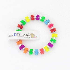 Braccialetti Trrtlz - Catz Fluo - Colore: - by LacariaRicami.Store