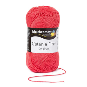 Cotone CATANIA FINE - Schachenmayr - Colore: 01003 - corallo - by LacariaRicami.Store
