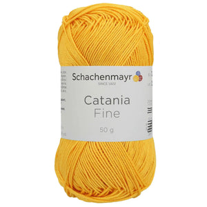 Cotone CATANIA FINE - Schachenmayr - Colore: 01023 - giallo sole - by LacariaRicami.Store