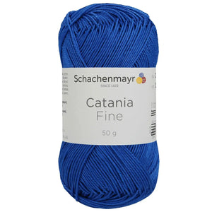 Cotone CATANIA FINE - Schachenmayr - Colore: 01026 - blu reale - by LacariaRicami.Store